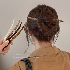 Trâm Cài Tóc Nhựa Xà Cừ Ngã Sóng Phong Cách Trung Hoa 16144