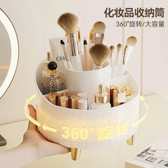 Ống Cắm Bút 7 Ngăn Tròn Xoay 360° Trơn 17608
