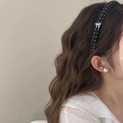 Cài Tóc Xốp Bóng Bản 1.5cm Đính Charm Chấm Bi 16347