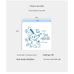 Cuộn 50 Túi Rác Dây Rút Hình Thỏ 13604