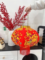 Đèn Lồng Cầu Nhung To Đẹp 60Cm 16656