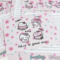 Set Phong Bì Và Giấy Viết Thư In Hình Dễ thương 3079