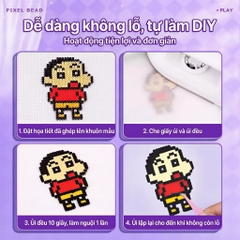 Set D.I.Y Hạt Nhựa Ủi Gồm Bàn Ủi + Hộp 24 Màu Hạt Nhựa 17751