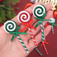 Que Kẹo Nhựa Noel Màu Đỏ 16339