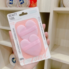 Set 2 Mút Trang Điểm Trái Tim BEAUTY TOOL GOOD 16102