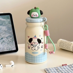 Bình Giữ Nhiệt THERMOS Nắp Charm Thú Dẻo Kèm Móc Dây 17562