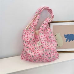 Túi Tote Dạng Bầu Hoạ Tiết Hoa Nhí SOZAKKA BEAUTE 17499
