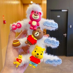 Kẹp Tóc Lông Mịn Các Loại Gấu Happy Day 9900