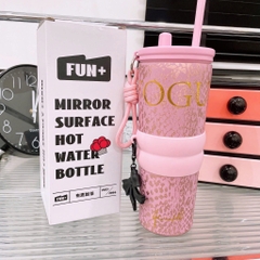 Ly Giữ Nhiệt Nắp Nhựa VOGUE 710Ml Có Quai Xách 16246