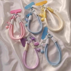 Dây Đeo Điện Thoại Dây Dù Bện Kèm Charm Cute 16408