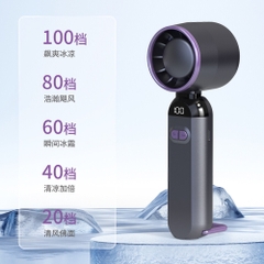 Quạt Cầm Tay 100 Cấp Độ Gấp Gọn Turbofan 15510