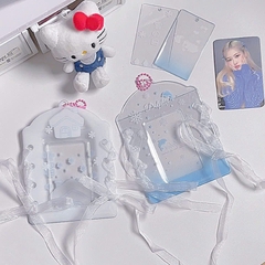 Móc Khóa Dẻo Dạng Toploader Đựng Ảnh Thắt Nơ Hàn Quốc 15375