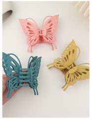 Kẹp Tóc Hình Bướm Nhám Lỗ 14.5*13cm Thời Trang 12825