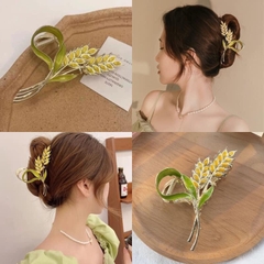 Kẹp Tóc Sắt Hình Bông Lúa Vàng 8681