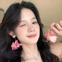 Bông Tai Hoa Tua Rua Phối Pha Lê 17684