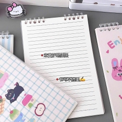 Sổ Lò Xo A5 Lật Dọc Hoạ Tiết Hoạt Hình 16248