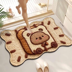 Thảm Lau Chân Chống Trượt Lông Mịn Hoạt Hình 3D 16644