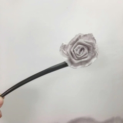 Trâm Cài Tóc Gỗ Phong Cách Trung Hoa Gắn Hoa Vải 16145