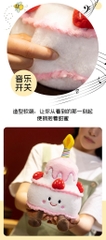 Gấu Bông Bánh Kem Có Nhạc Hát Sinh Nhật 27cm 17406