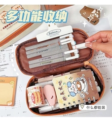 Túi Đựng Bút Vải Canvas Hình Capybara 13612