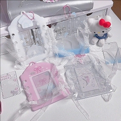 Móc Khóa Dẻo Dạng Toploader Đựng Ảnh Thắt Nơ Hàn Quốc 15375