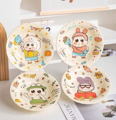 Dĩa Sứ Tròn Hoạt Hình Đủ Mẫu 16277