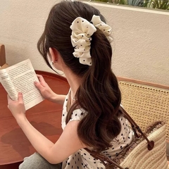 Kẹp Chuối Dọc Kiểu Càng Cua Đuôi Ngựa 4 Bông Hoa Chấm Bi 17279
