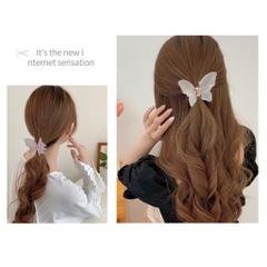 Kẹp Tóc Bướm Màu Thạch/ Gradient Thời Trang Nhám 12786