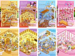 Sticker DIY 3d KHU VUI CHƠI 1 theme+2 tấm sticker nhiều chi tiết 15348