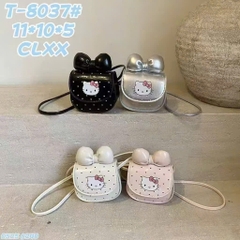 Túi Xách Đeo Chéo Mini Kitty Chấm Bi Nơ Cho Bé 16604