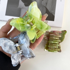 Kẹp Tóc Bướm Màu Xà Cừ 6.5*6.5cm Thời Trang 12822