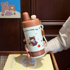 Bình Giữ Nhiệt Vacuum Cup 600ml Đủ mẫu Kèm Quai Dẻo 17577