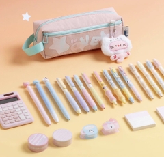 Hộp Bút Vải Plush Doll Pencil Case Kèm Móc Khoá Gấu Bông 17369