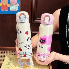 Bình Giữ Nhiệt Nắp Bật Hoạt Hình Kèm Quai Đủ Mẫu 16279