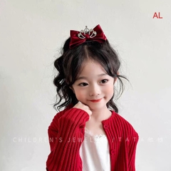 Kẹp Tóc Mỏ Vịt Nơ Bóng Vương Miệng 16538
