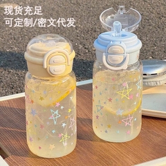 Bình Nước Nhựa Trong Suốt Hoạt Hình Đủ Mẫu 500Ml 17591