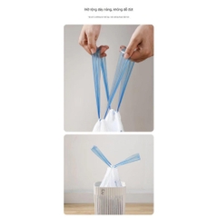 Cuộn 50 Túi Rác Dây Rút Hình Thỏ 13604