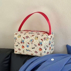 Túi Bút / Mỹ Phẩm Hello Kitty Có Quai Xách Cute 15567