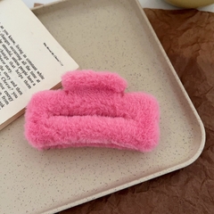 Kẹp Tóc Lông Hình Chữ Nhật Trơn 13Cm Đủ Màu Thời Trang 15600