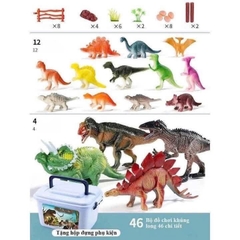 Hộp Đồ Chơi 46 Chi Tiết Động Vật Khủng Long 17136