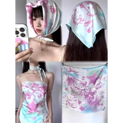 Khăn Vải Voan Hello Kitty Cá Tính 70*70cm 15592