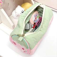 Túi Đựng Bút Vải Hình Ngôi Nhà Phối 2 Màu Cute 15231