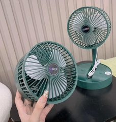 Quạt Sạc Để Bàn Tích Điện 3 Chế Độ Gập Được 15360