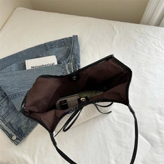 Túi Xách Vải Sợi Dệt Cứng Viền Da Thắt Nơ Thời Trang 15714