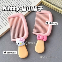 Lược Chải Tóc Cầm Tay Mini Que Kem Đính Charm 16693