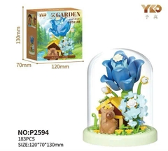 Mô Hình Lego 3D Lắp Ráp Hoa Lồng Kính Capybara 16062