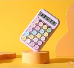 Máy Tính Cầm Tay Màu Pastel 20 Bàn Phím Kèm Pin 15494