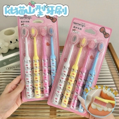 Set 4 Bàn Chải Đánh Răng Hello Kitty KAMENGSI 16710