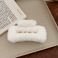 Kẹp Tóc Lông Hình Chữ Nhật Trơn 13Cm Đủ Màu Thời Trang 15600