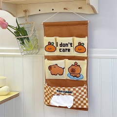 Túi Vải Treo Tường Kiểu Dáng 6 Ngăn Hình Capybara 13614